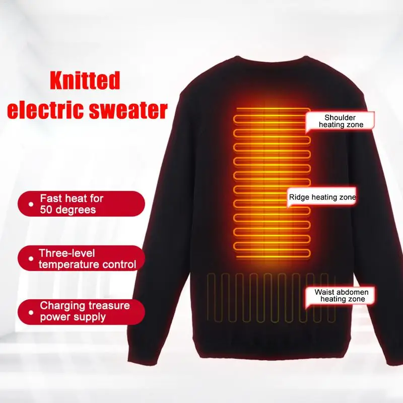 Intelligent Heating Sweater Men Women Heated Sweaters USB Electric Sweatshirt Warm Carbon Fiber Heated Jacket Winter Vest
Intelligent Heating Sweater Men Women Heated Sweaters USB Electric Sweatshirt Warm Carbon Fiber Heated Jacket Winter Vest