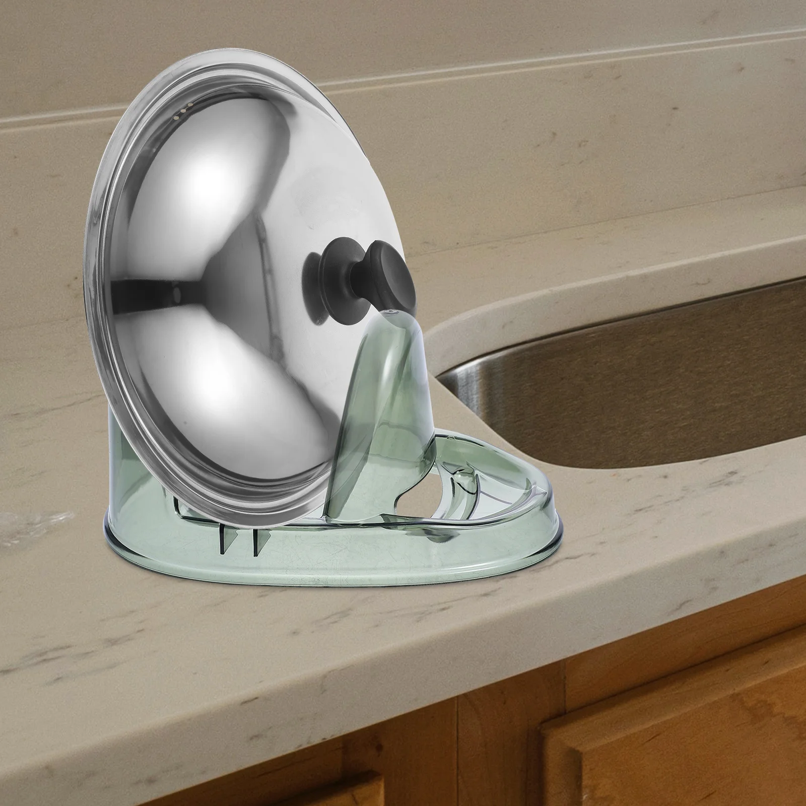 Transparent Pot Lid Holder Kitchen Spoon Stand Accessories Countertop Rack Rest Versatile Storage Space saving Easy Clean U
Transparent Pot Lid Holder Kitchen Spoon Stand Accessories Countertop Rack Rest Versatile Storage Space saving Easy Clean U