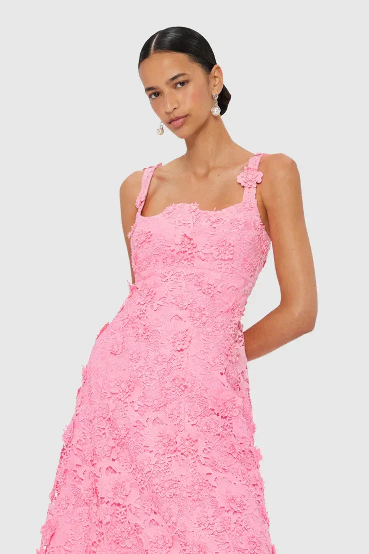 Luxury Romantic Vacation 3D Flower Sling Long Dress Sleeveless Backless Pink Elegant Sweet Princess Going out Clothing
Luxury Romantic Vacation 3D Flower Sling Long Dress Sleeveless Backless Pink Elegant Sweet Princess Going out Clothing