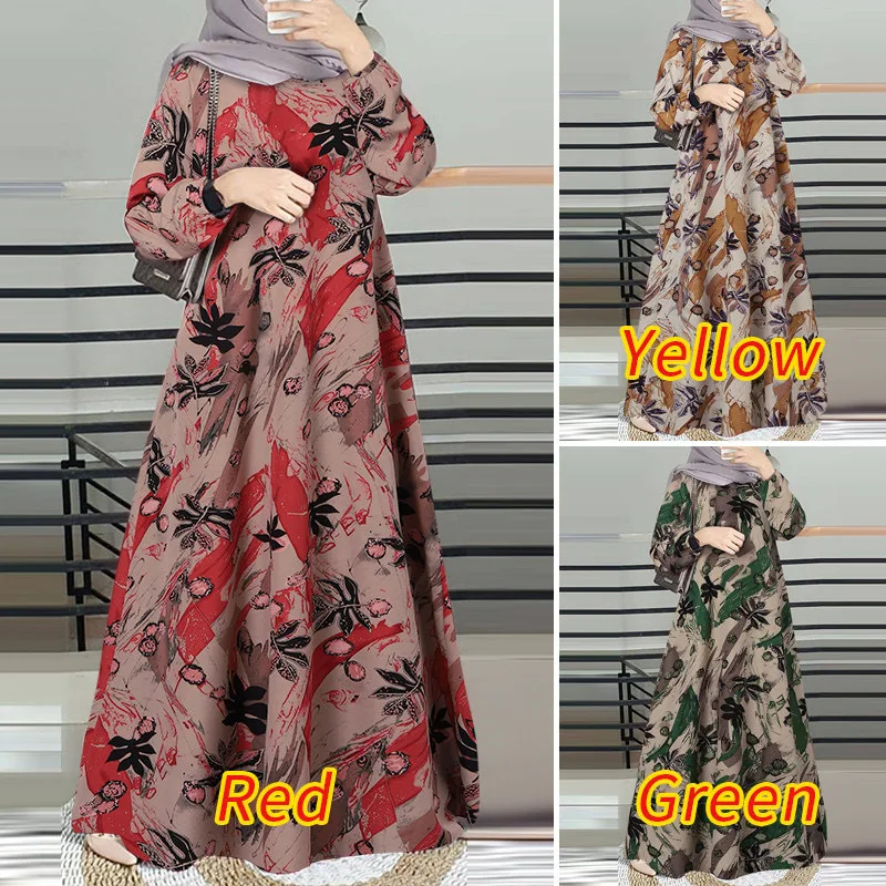 2025 New Style Long Robe Printed Middle Eastern Muslim Malay Full Sleeve Round Neck Long Robe Long Dress W001
2025 New Style Long Robe Printed Middle Eastern Muslim Malay Full Sleeve Round Neck Long Robe Long Dress W001