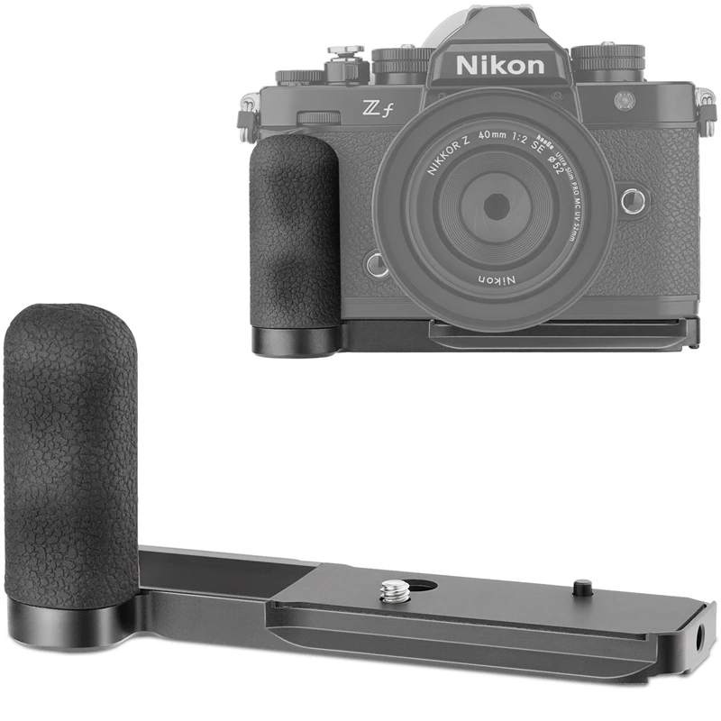 Haoge Handgrip for Nikon Zf ZF Camera L-Shape Grip, With Ergonomic Silicone Side Handle Built-in Arca Plate Black MHG-ZFB
Haoge Handgrip for Nikon Zf ZF Camera L-Shape Grip, With Ergonomic Silicone Side Handle Built-in Arca Plate Black MHG-ZFB