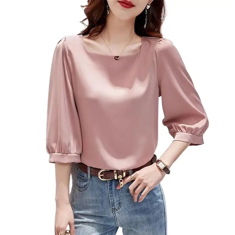 Весенние женские однотонные свободные топы, летние женские атласные рубашки с квадратным вырезом, модная одежда, корейский стиль, повседневные стильные шикарные топы
Весенние женские однотонные свободные топы, летние женские атласные рубашки с квадратным вырезом, модная одежда, корейский стиль, повседневные стильные шикарные топы