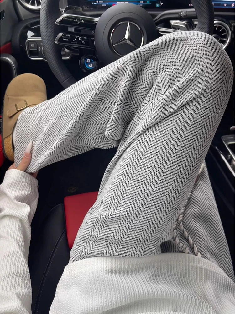 Men's Striped Knitted Wide Leg Pants Straight Cut Drapey Feel Autumn Casual Trousers Comfortable Breathable All Seasons
Men's Striped Knitted Wide Leg Pants Straight Cut Drapey Feel Autumn Casual Trousers Comfortable Breathable All Seasons