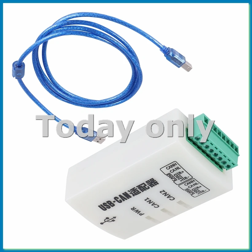 Анализатор CAN-шины CANOpenJ1939 USBCAN-2A Адаптер USB-CAN, двухканальный, совместимый с ZLG-A25R
Анализатор CAN-шины CANOpenJ1939 USBCAN-2A Адаптер USB-CAN, двухканальный, совместимый с ZLG-A25R