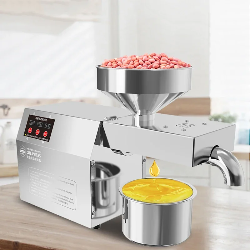 Electric Automatic Oil Press Intelligent Stainless Steel Oil Making Machine Oil Extractor Machine Hot Cold Double Press
Electric Automatic Oil Press Intelligent Stainless Steel Oil Making Machine Oil Extractor Machine Hot Cold Double Press