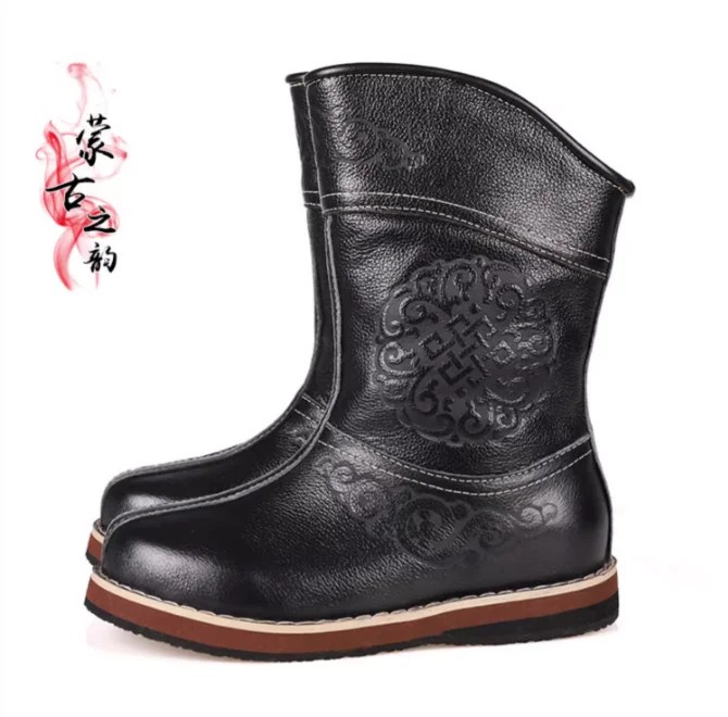 Chinese Mongolian Children's Adult Genuine Leather Round Head Flat Heel Short Boots
Chinese Mongolian Children's Adult Genuine Leather Round Head Flat Heel Short Boots