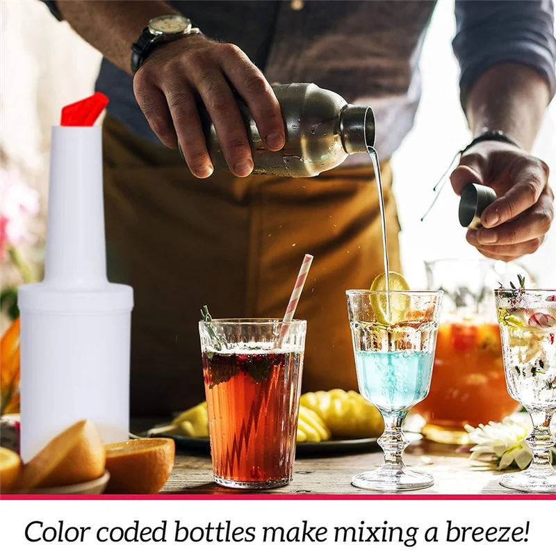 4 Pack Bar Pour Colorful Juice Pouring Bottle Containers 34 Oz Plastic Juice Dispensers For Bar Home Kitchen Party
4 Pack Bar Pour Colorful Juice Pouring Bottle Containers 34 Oz Plastic Juice Dispensers For Bar Home Kitchen Party