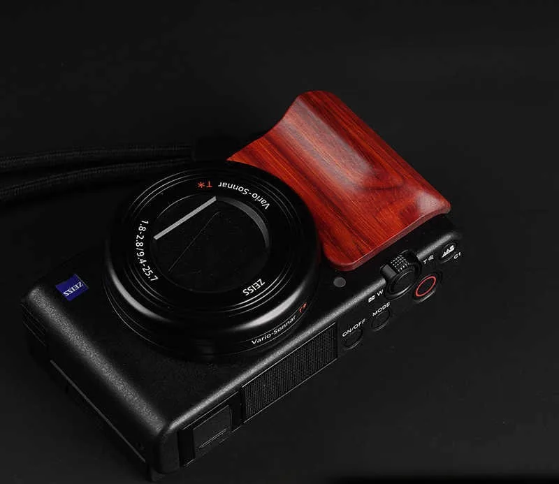 Solid Wood Handle Ebony Walnut Enhances Protective Grip Handle For Sony ZV-1/ZV-1M2/ZV-1F Resistance, Lightweight and Portable
Solid Wood Handle Ebony Walnut Enhances Protective Grip Handle For Sony ZV-1/ZV-1M2/ZV-1F Resistance, Lightweight and Portable