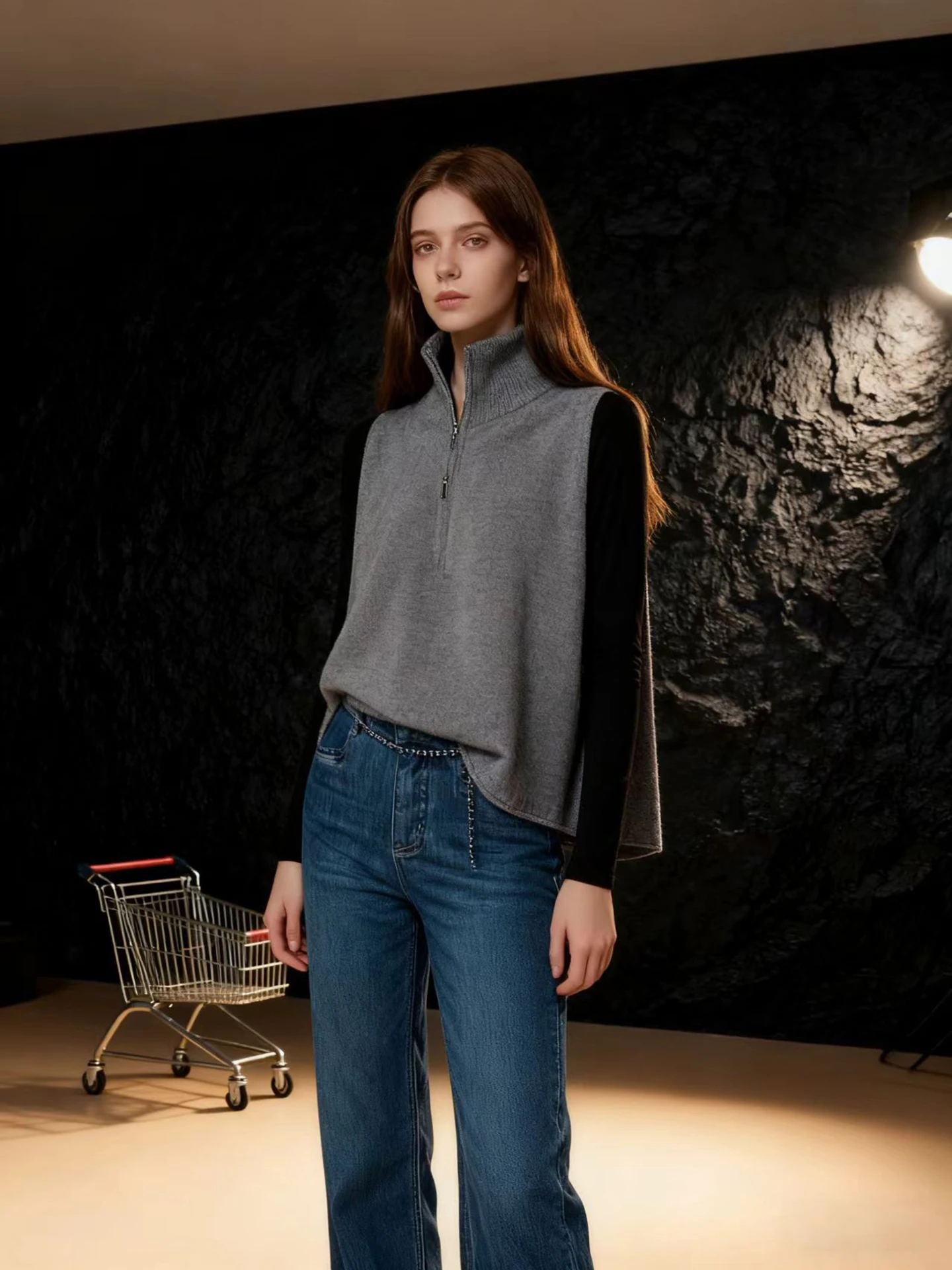 HUAAPPUW женский шерстяной вязаный жилет с высоким воротником на молнии, повседневный одяг из мягкой ткани, теплый многослойный топ на осень и зиму
HUAAPPUW женский шерстяной вязаный жилет с высоким воротником на молнии, повседневный одяг из мягкой ткани, теплый многослойный топ на осень и зиму