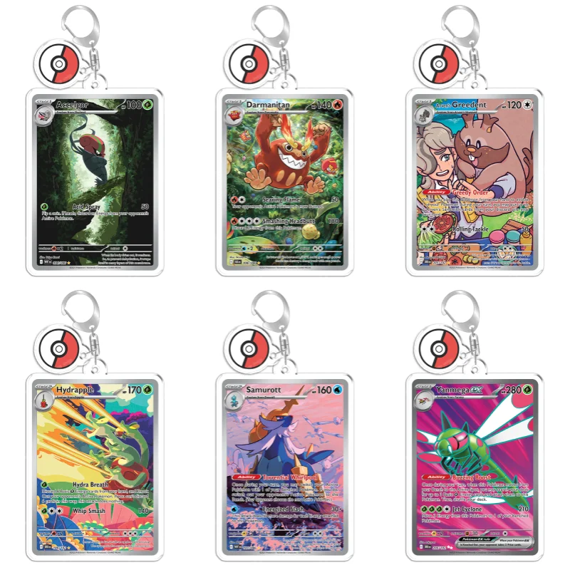 Keychain for Pokemon Accelgor Darmanitan Typhlosion Anime Game Fans Gifts Recycled Acrylic Backpack Pendant Decoration Rare Toy
Keychain for Pokemon Accelgor Darmanitan Typhlosion Anime Game Fans Gifts Recycled Acrylic Backpack Pendant Decoration Rare Toy