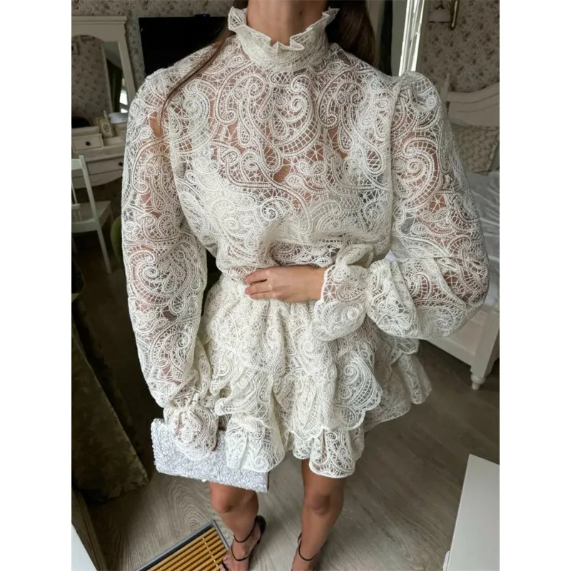 Casual Lace Printed 2 Piece-Set Skirt Women Hollow Out Sexy Long Sleeve Pullover And Patchwork Y2k Skirt Outfits Female
Casual Lace Printed 2 Piece-Set Skirt Women Hollow Out Sexy Long Sleeve Pullover And Patchwork Y2k Skirt Outfits Female