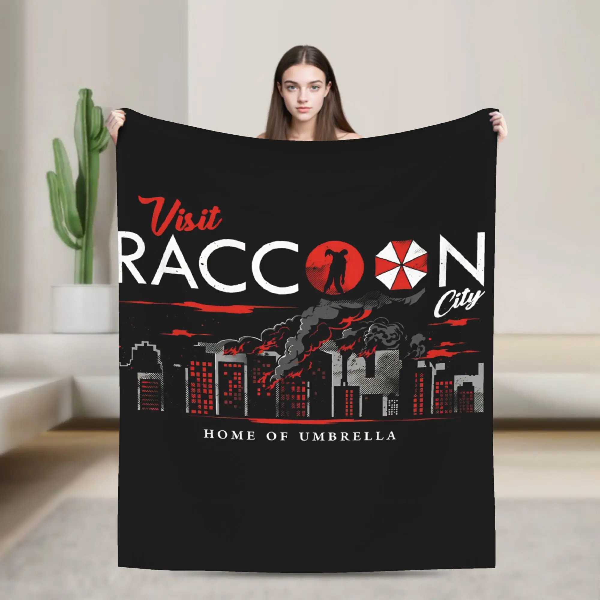 Raccoon City Umbrella Blanket Travel Office Flannel Bedding Throws For Couch Bed Warm Soft Custom DIY Quality Bedspread
Raccoon City Umbrella Blanket Travel Office Flannel Bedding Throws For Couch Bed Warm Soft Custom DIY Quality Bedspread
