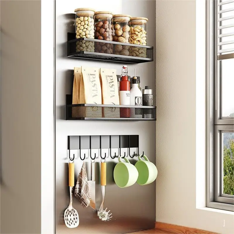 Strong Magnetic Refrigerator Organizer,Drill-Free Space-Saving Shelf for Kitchen,Heavy Duty Storage Rack with Powerful Hold
Strong Magnetic Refrigerator Organizer,Drill-Free Space-Saving Shelf for Kitchen,Heavy Duty Storage Rack with Powerful Hold