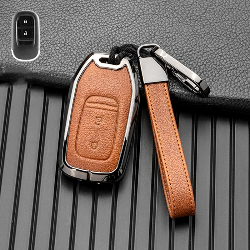 Leather Alloy Car Remote Key Case Cover Full Shell For Honda CRV CR-V Fit Civic Accord Pilot HR-V HRV City Odyssey XR-V Key Fob
Leather Alloy Car Remote Key Case Cover Full Shell For Honda CRV CR-V Fit Civic Accord Pilot HR-V HRV City Odyssey XR-V Key Fob