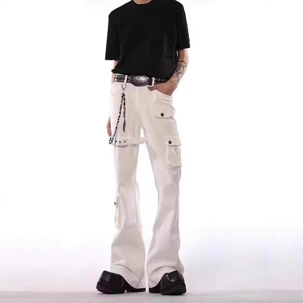 Men's Solid Color Straight Multi-Pocket Workwear Jeans American Retro Fashion Trend High Street Loose Simple Casual Mens Bottoms
Men's Solid Color Straight Multi-Pocket Workwear Jeans American Retro Fashion Trend High Street Loose Simple Casual Mens Bottoms
