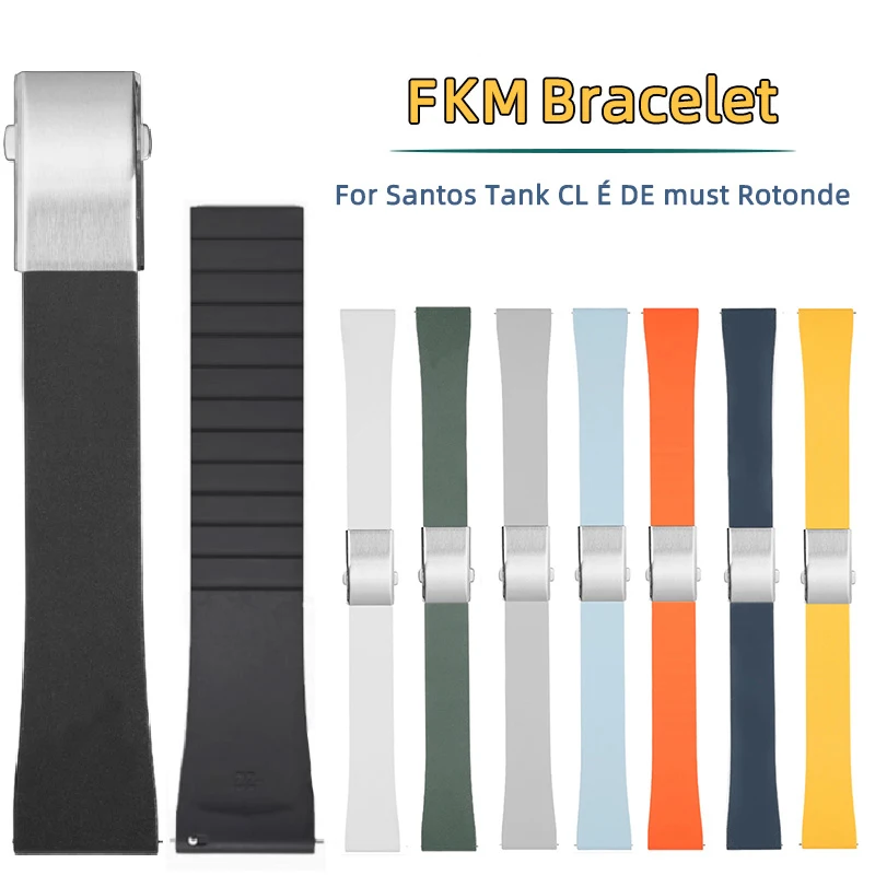 Fluoro Rubber Watch Band CTS FKM Strap 18 19 20 21 22mm Cut to Size Fast Release Adjustable Universal Bracelet for Men Women
Fluoro Rubber Watch Band CTS FKM Strap 18 19 20 21 22mm Cut to Size Fast Release Adjustable Universal Bracelet for Men Women
