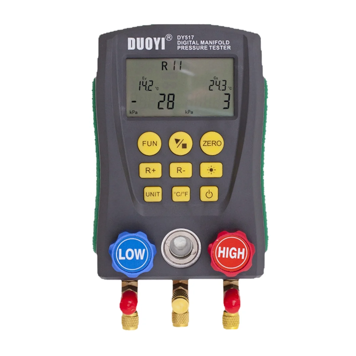 Hot sale Pressure Gauge Refrigeration Manifold Tester Air Conditioning Temperature Tester Valves Tool Kit DY517 No Clip
Hot sale Pressure Gauge Refrigeration Manifold Tester Air Conditioning Temperature Tester Valves Tool Kit DY517 No Clip