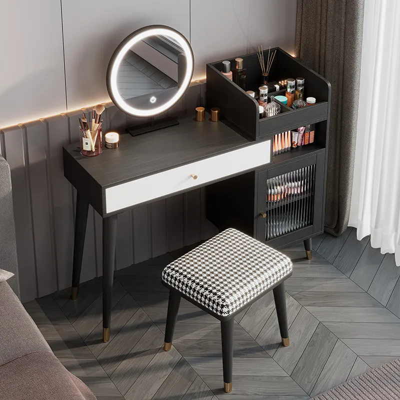 Cosmetics Beauty Dressing Table Black Girl Wood Study Dressing Table Stool Organizer Mesa De Maquillaje Postmodern Furniture
Cosmetics Beauty Dressing Table Black Girl Wood Study Dressing Table Stool Organizer Mesa De Maquillaje Postmodern Furniture