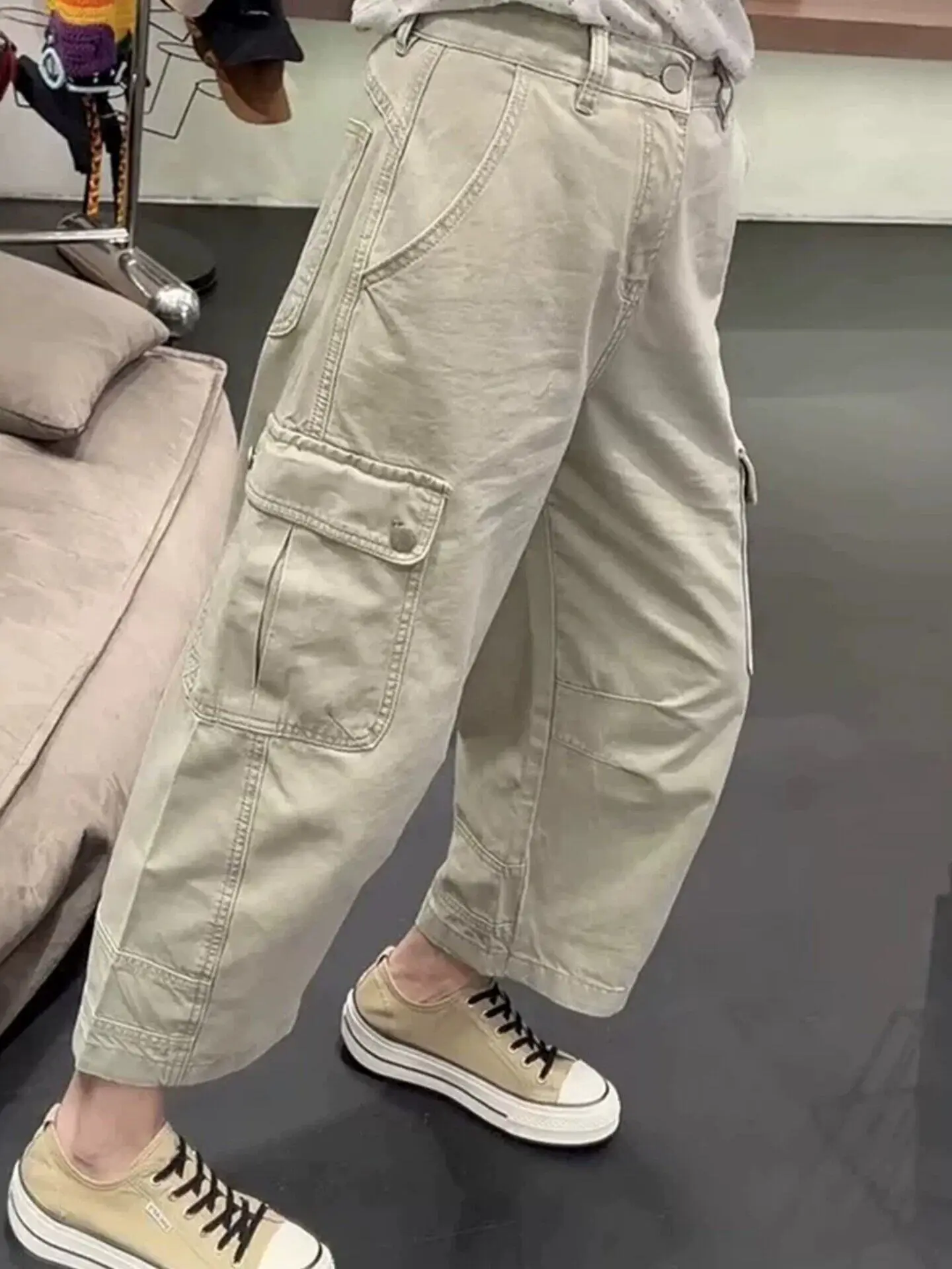 Khaki American Workwear Jeans Women's Summer Thin Slimming Nine-Piece Wide Leg Dad Pants High Waist Straight Leg Commute Style
Khaki American Workwear Jeans Women's Summer Thin Slimming Nine-Piece Wide Leg Dad Pants High Waist Straight Leg Commute Style