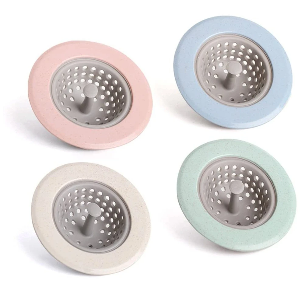 4Pcs Silicone Kitchen Sink Strainer Sewer Hair Filter Collect Bath Drain Stopper Sink Floor Drain Plug Kitchen Accessories
4Pcs Silicone Kitchen Sink Strainer Sewer Hair Filter Collect Bath Drain Stopper Sink Floor Drain Plug Kitchen Accessories
