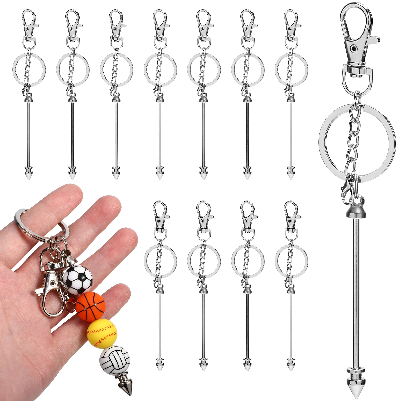 12 pcs Beadable Keychains Lobster Clasp Key Chain Bars Blank Iron Accessories 15x3cm Diy Jewelry Bead Supplies Metal Pendant
12 pcs Beadable Keychains Lobster Clasp Key Chain Bars Blank Iron Accessories 15x3cm Diy Jewelry Bead Supplies Metal Pendant