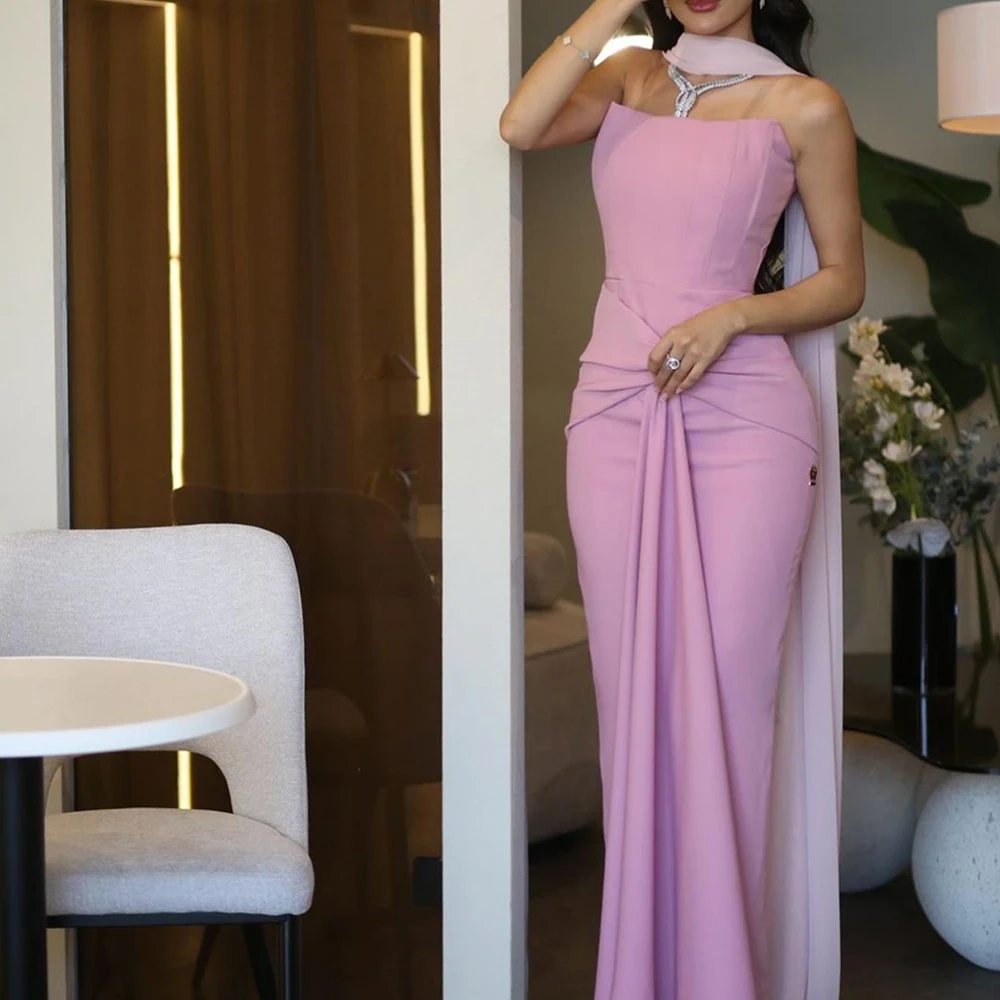 Temperament Belt Strapless Floor Length Straight Party Gowns Chiffon Ribbons Sleeveless Zipper Back Girdling Vestidos de fiesta
Temperament Belt Strapless Floor Length Straight Party Gowns Chiffon Ribbons Sleeveless Zipper Back Girdling Vestidos de fiesta