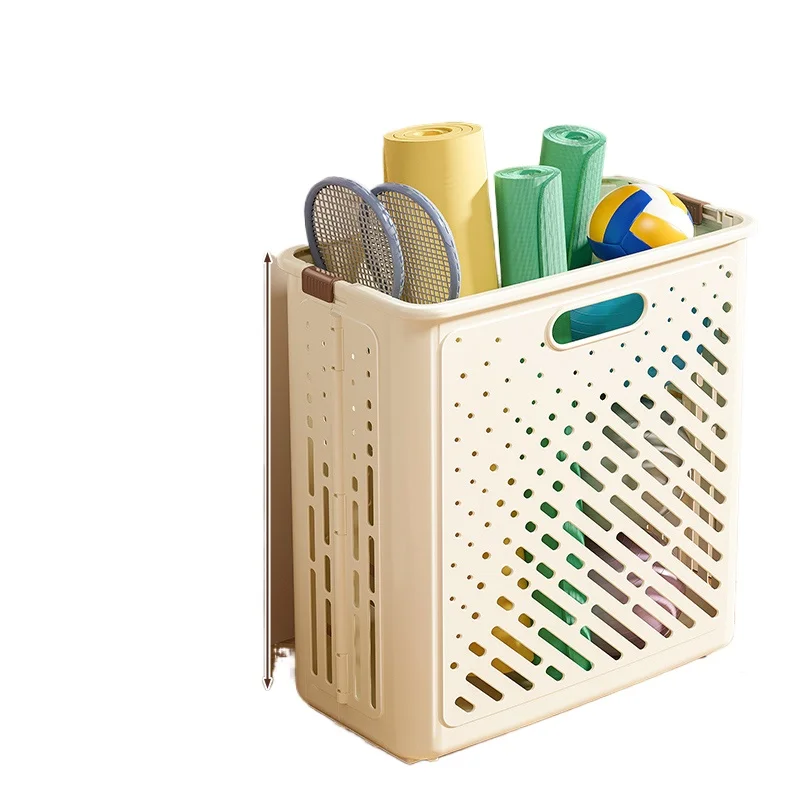 Storage basket with wheels Household sports tool organizer Badminton storage rack
Storage basket with wheels Household sports tool organizer Badminton storage rack