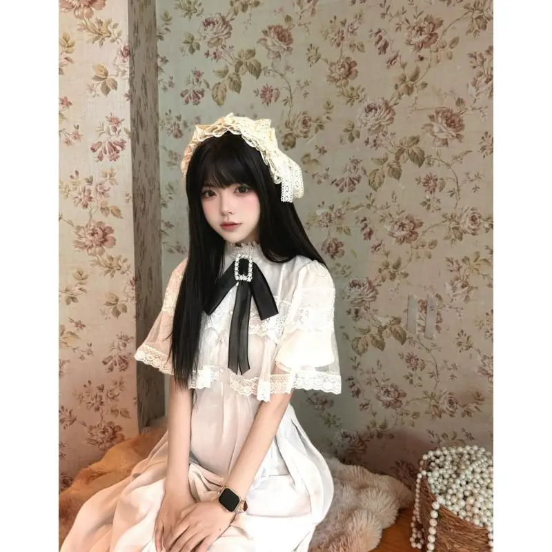 Japanese Style University High-Grade Voile Bow Dress Summer New Waist Lace Midi for Women
Japanese Style University High-Grade Voile Bow Dress Summer New Waist Lace Midi for Women