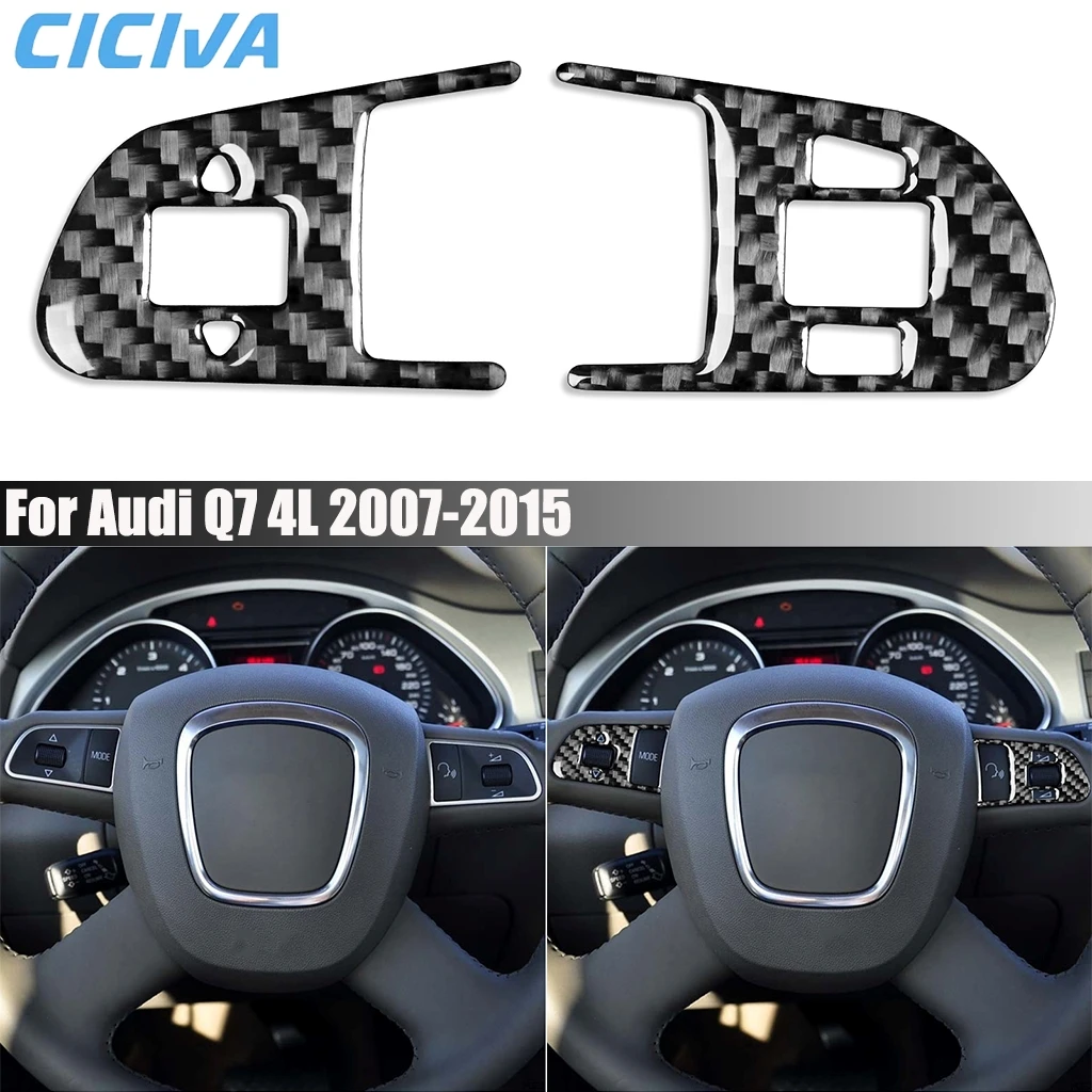 Carbon Fiber Car Accessories Driver Wheel Button Panel Decorative Interior Cover Modified Trim Sticker For Audi Q7 4L 2007-2015
Carbon Fiber Car Accessories Driver Wheel Button Panel Decorative Interior Cover Modified Trim Sticker For Audi Q7 4L 2007-2015