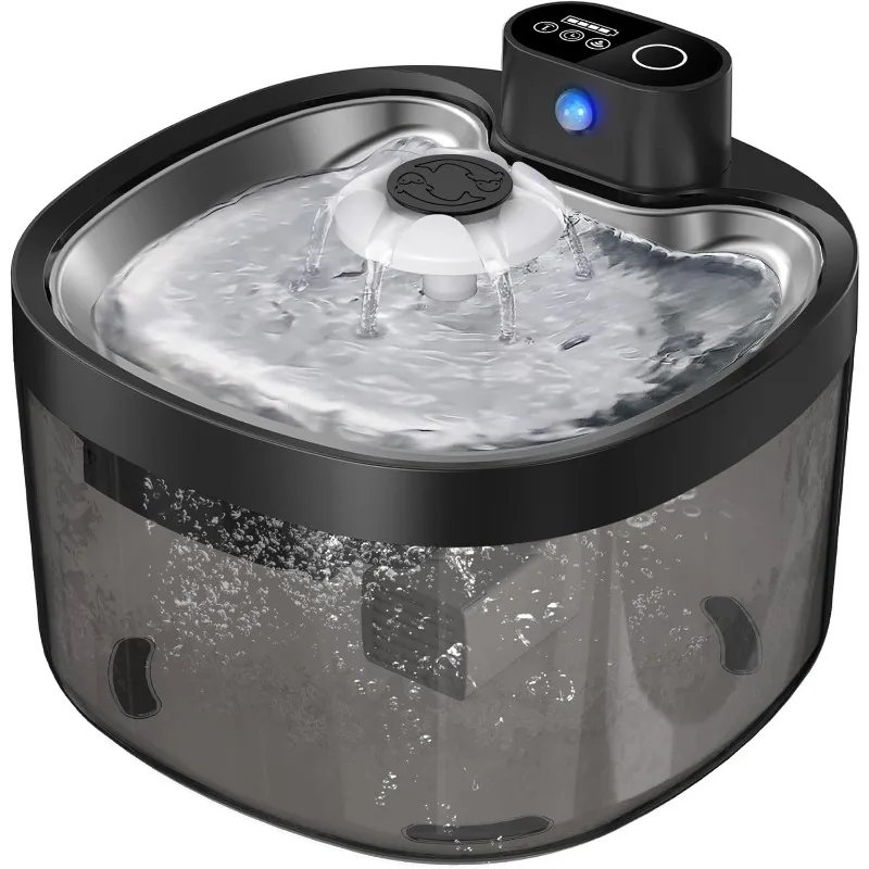 Cat Water Fountain, 88oz/2.6L Wireless Automatic Cat with Motion Sensor, Operated Pet Water Dispenser with 2 Filters
Cat Water Fountain, 88oz/2.6L Wireless Automatic Cat with Motion Sensor, Operated Pet Water Dispenser with 2 Filters