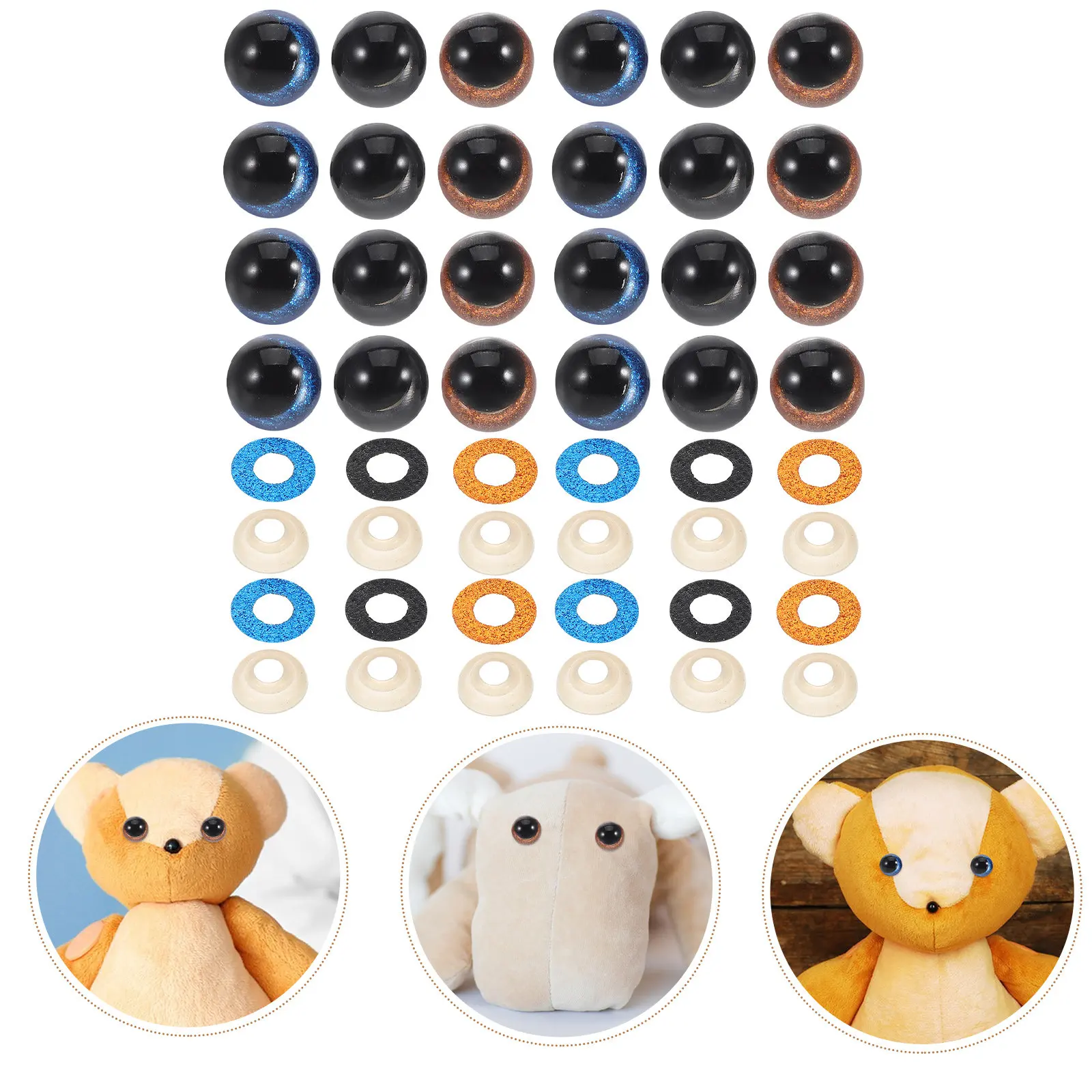 30Pcs Craft Eyes Assorted Colors Durable Material Easy Installation for Handmade Creations Convex Eyes Toy Craft Accessories
30Pcs Craft Eyes Assorted Colors Durable Material Easy Installation for Handmade Creations Convex Eyes Toy Craft Accessories