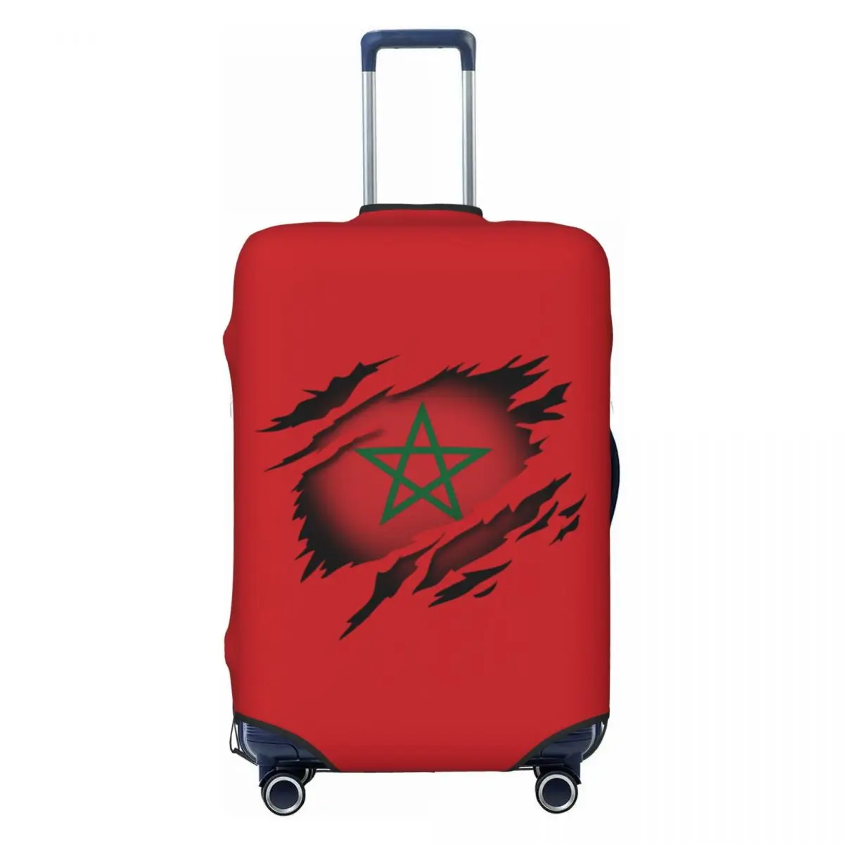 Custom Moroccan Torn Morocco Flag Suitcase Cover Elastic Luggage Protective Covers for 18-32 inch
Custom Moroccan Torn Morocco Flag Suitcase Cover Elastic Luggage Protective Covers for 18-32 inch