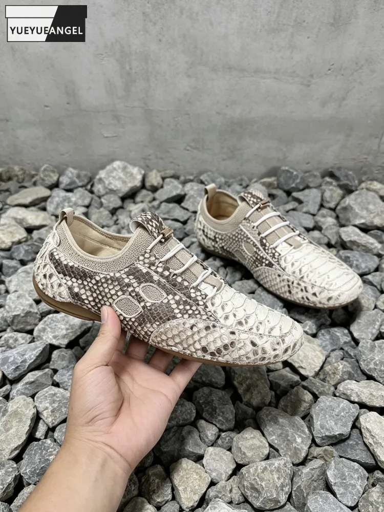 Summer Outdoor Casual Sneakers Men Slip On Snakeskin Patchwork Breathable Bottom Walking Shoes Genuine Leather Fashion Men Shoes
Summer Outdoor Casual Sneakers Men Slip On Snakeskin Patchwork Breathable Bottom Walking Shoes Genuine Leather Fashion Men Shoes