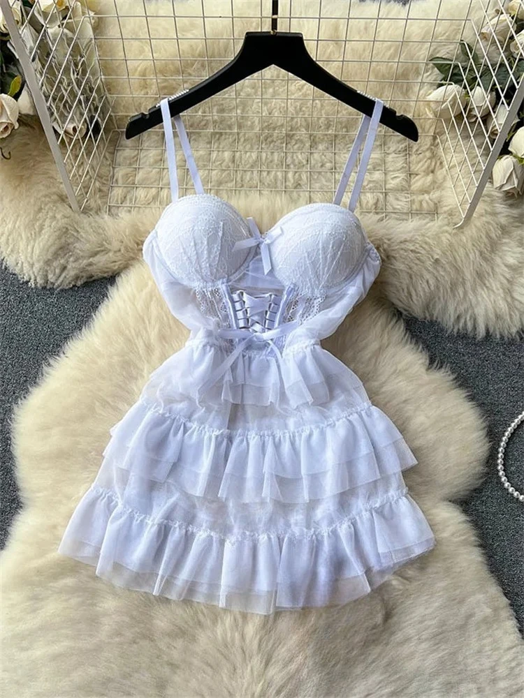 Woman Mesh Fashion Dress Sexy Comfortable Dress Lace Up Backless Breathable Cake Bodycon Dress Party Hotsweet
Woman Mesh Fashion Dress Sexy Comfortable Dress Lace Up Backless Breathable Cake Bodycon Dress Party Hotsweet