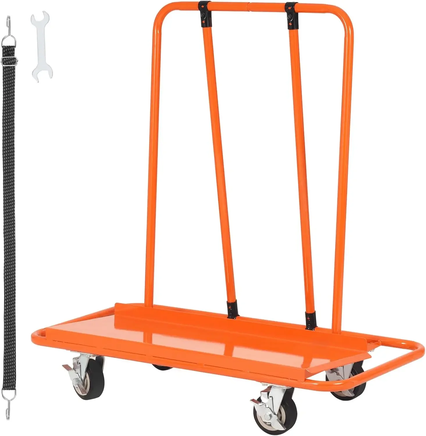 Drywall Cart, 3000 LBS Panel Dolly with 45.28" x 21.8" Deck, 5" Swivel Wheels, Heavy-Duty Sheetrock Cart
Drywall Cart, 3000 LBS Panel Dolly with 45.28" x 21.8" Deck, 5" Swivel Wheels, Heavy-Duty Sheetrock Cart