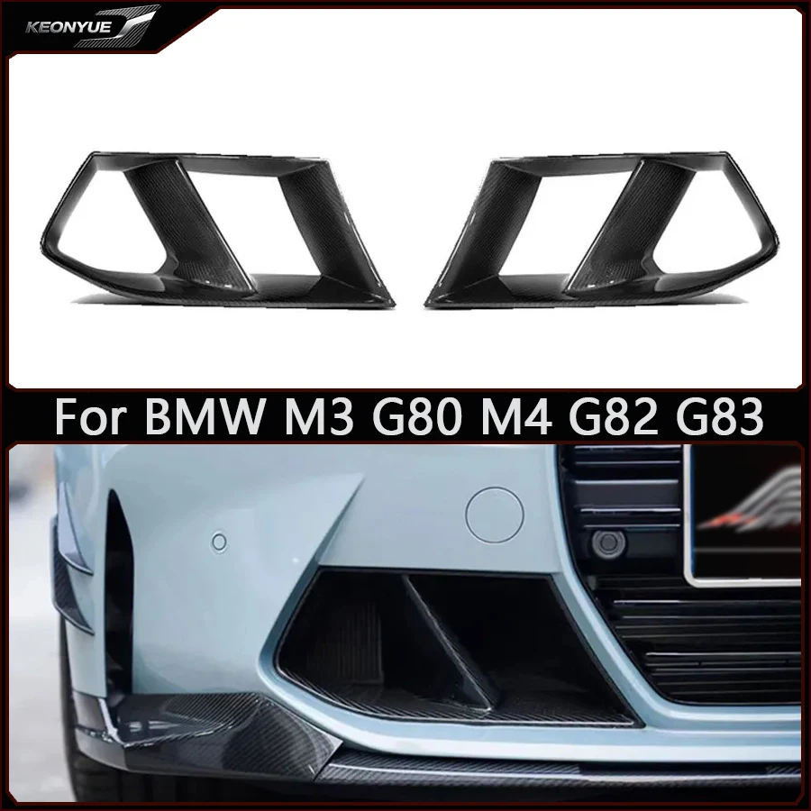 For BMW M3 G80 M4 G82 G83 carbon fiber front bumper air vent cover trim Foglamp mesh grill car accessories upgrade body kit
For BMW M3 G80 M4 G82 G83 carbon fiber front bumper air vent cover trim Foglamp mesh grill car accessories upgrade body kit