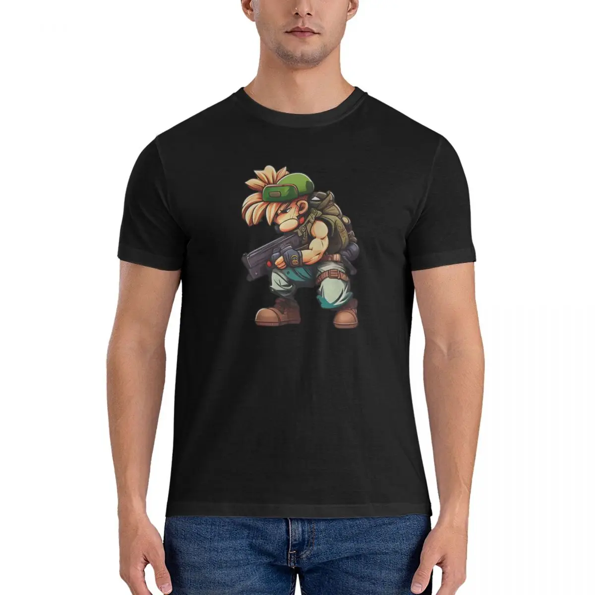Забавная Мужская футболка M-Metal Slug, винтажные футболки с коротким рукавом и круглым вырезом, футболки из 100% хлопка, летняя одежда
Забавная Мужская футболка M-Metal Slug, винтажные футболки с коротким рукавом и круглым вырезом, футболки из 100% хлопка, летняя одежда