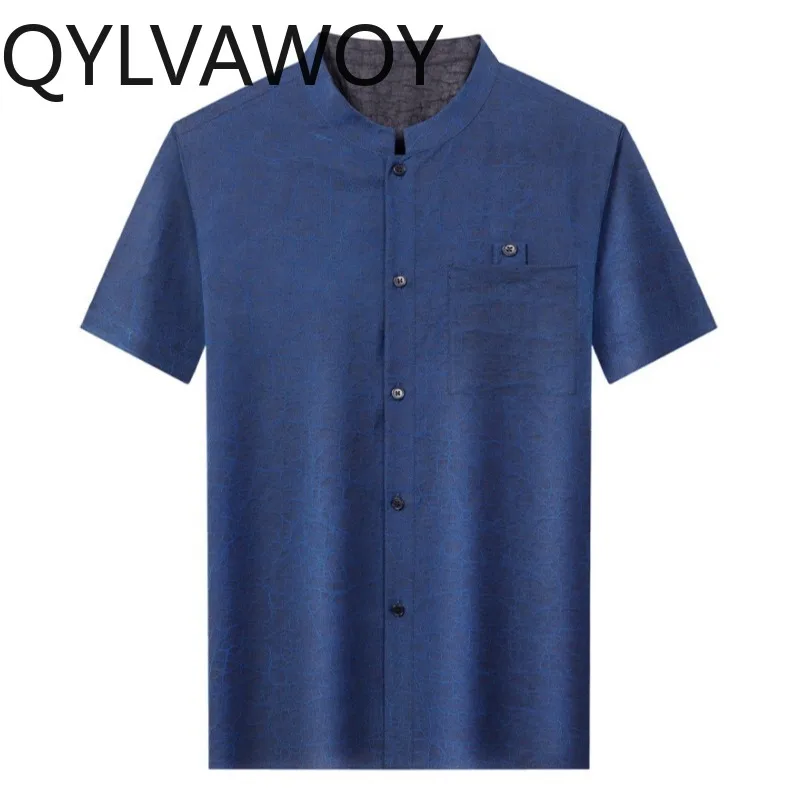 QYLVAWOY 100% Mulberry Silk Men's Shirts Two-sided Shirt Short Sleeve Shirts for Men Chinese Summer Tops Man Clothes Comfortable
QYLVAWOY 100% Mulberry Silk Men's Shirts Two-sided Shirt Short Sleeve Shirts for Men Chinese Summer Tops Man Clothes Comfortable