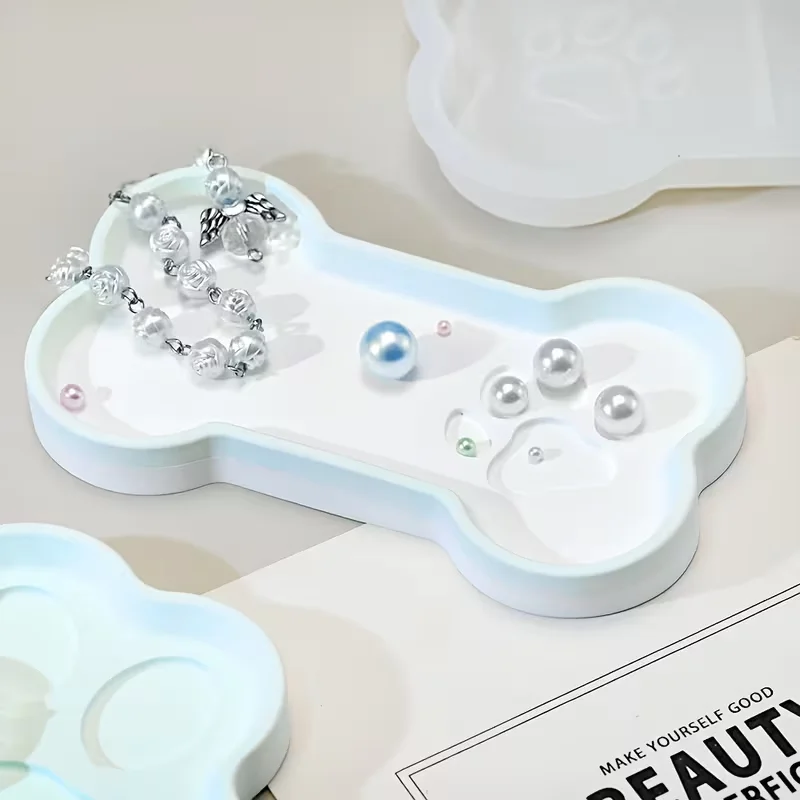 1 шт. силиконовая форма для подносов в форме костей, для ароматизированного гипса, для форм из кристаллической смолы и для подносов для хранения в форме кошачьих лапок.
1 шт. силиконовая форма для подносов в форме костей, для ароматизированного гипса, для форм из кристаллической смолы и для подносов для хранения в форме кошачьих лапок.