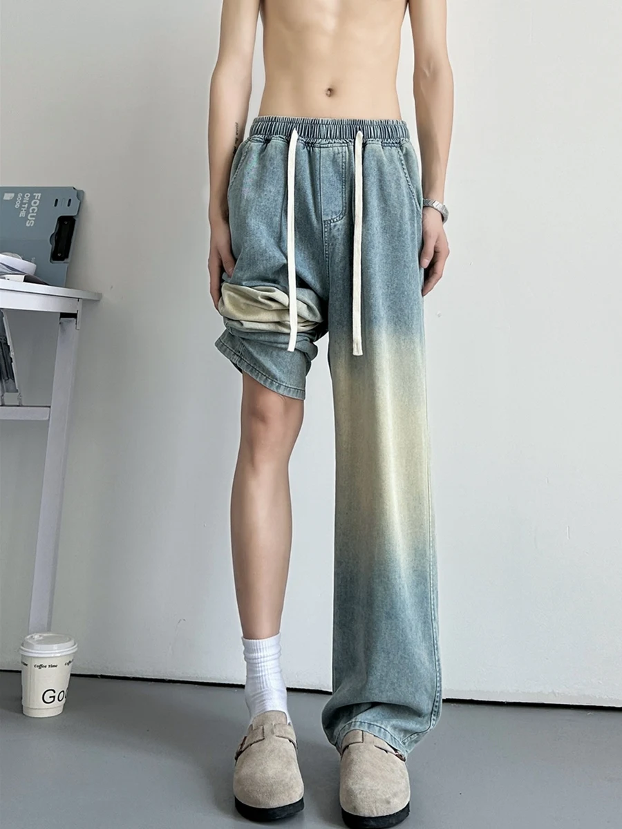 American Retro Faded Ice Silk Jeans Men Summer plus Size Loose Straight Leg Floor-Length Trousers Trendy plus Size Clothing
American Retro Faded Ice Silk Jeans Men Summer plus Size Loose Straight Leg Floor-Length Trousers Trendy plus Size Clothing