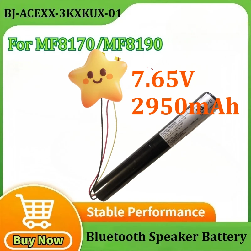 MF8170 7.65V 2950mAh Bluetooth Speaker Battery for Creative Sound Blaster ROAR SR20A Speaker MF8190 New BJ-ACEXX-3KXKUX-01
MF8170 7.65V 2950mAh Bluetooth Speaker Battery for Creative Sound Blaster ROAR SR20A Speaker MF8190 New BJ-ACEXX-3KXKUX-01