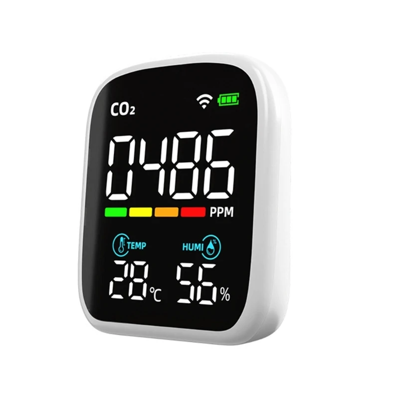 Upgraded Air Quality Indoor Air Quality Meter Detects PM2.5 PM-1.0 PM10- Temperature CO2 & Humidity for Home-
Upgraded Air Quality Indoor Air Quality Meter Detects PM2.5 PM-1.0 PM10- Temperature CO2 & Humidity for Home-