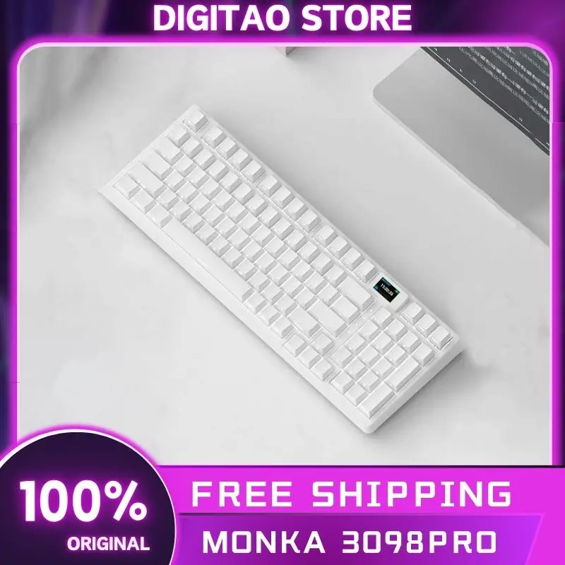 Механическая игровая клавиатура MONKA 3098Pro, беспроводная клавиатура с 3 режимами, USB/2,4G/Bluetooth, 98 клавиш, поддержка горячей замены, подарок для офиса
Механическая игровая клавиатура MONKA 3098Pro, беспроводная клавиатура с 3 режимами, USB/2,4G/Bluetooth, 98 клавиш, поддержка горячей замены, подарок для офиса