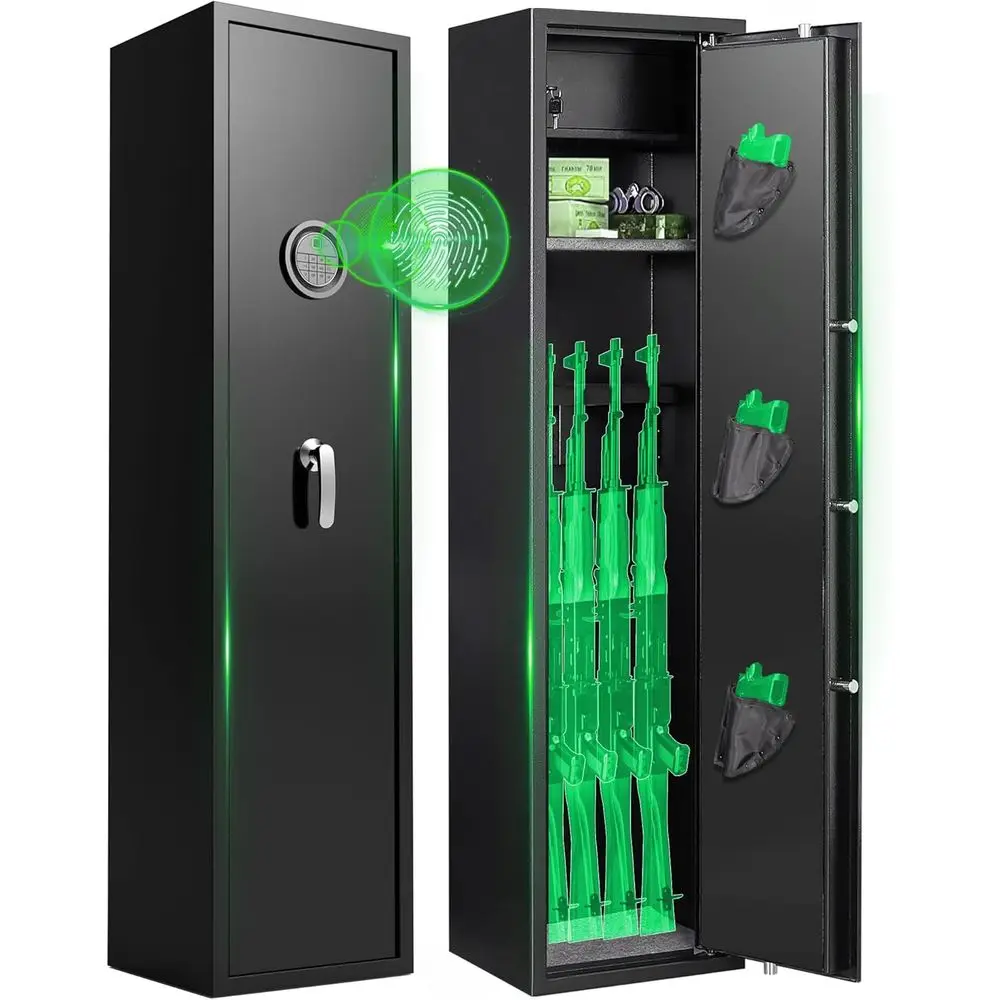 Biometric Quick Access Pistol and Rifle Safe with Dual Alarm, No Assembly Needed, Password Lock Option
Biometric Quick Access Pistol and Rifle Safe with Dual Alarm, No Assembly Needed, Password Lock Option