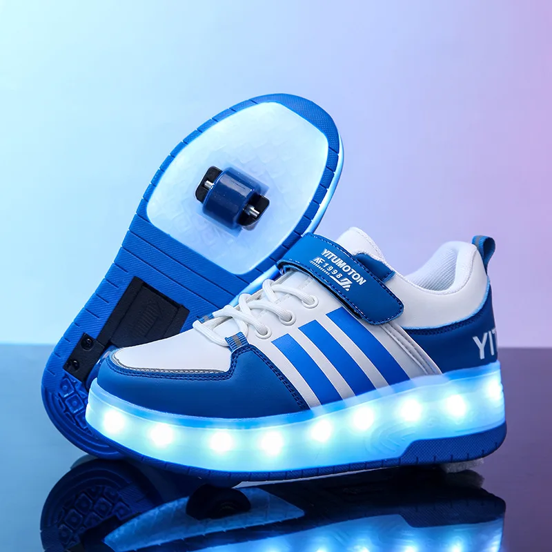 Children's Runaway Shoes Teen Roller Skates Double Wheel Charging Light Skates Flying Pulley Sports Wheel Shoes
Children's Runaway Shoes Teen Roller Skates Double Wheel Charging Light Skates Flying Pulley Sports Wheel Shoes