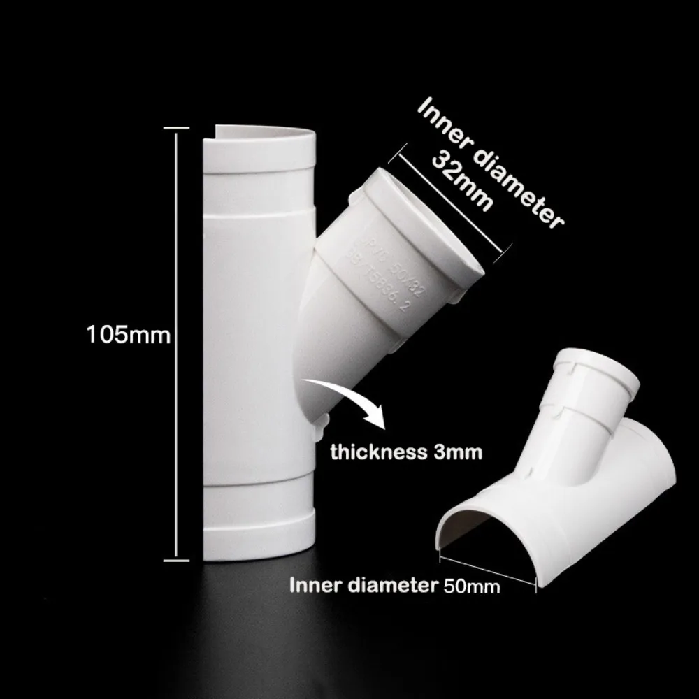 Новые ремонтные соединители для ПВХ труб: открытые тройники, белые фитинги для ремонта дренажных труб, размеры 50, 75, 110 мм, для наружного применения
Новые ремонтные соединители для ПВХ труб: открытые тройники, белые фитинги для ремонта дренажных труб, размеры 50, 75, 110 мм, для наружного применения