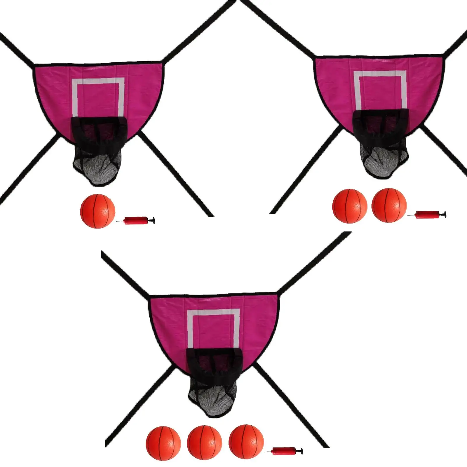 Mini Basketball Hoop for Trampoline with Enclosure Trampoline Attachment Accessories Universal Basketball Stand Rose Red
Mini Basketball Hoop for Trampoline with Enclosure Trampoline Attachment Accessories Universal Basketball Stand Rose Red