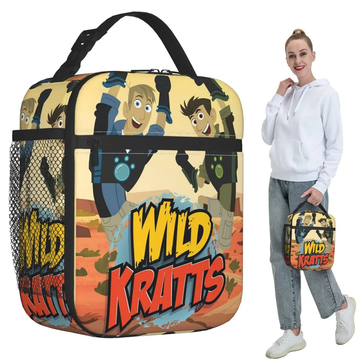 Pattern Logo Wild Kratts Insulated Lunch Bag for Kids School Cooler Thermal Food Box Tote Leakproof Lunch Boxes Container
Pattern Logo Wild Kratts Insulated Lunch Bag for Kids School Cooler Thermal Food Box Tote Leakproof Lunch Boxes Container