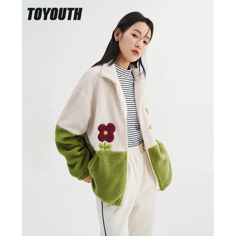 Toyouth Women Plush Coat 2022 Winter Long Sleeve Polo Neck Loose Jacket 3D Floral Plant Printing Beige Casual Warm Tops
Toyouth Women Plush Coat 2022 Winter Long Sleeve Polo Neck Loose Jacket 3D Floral Plant Printing Beige Casual Warm Tops