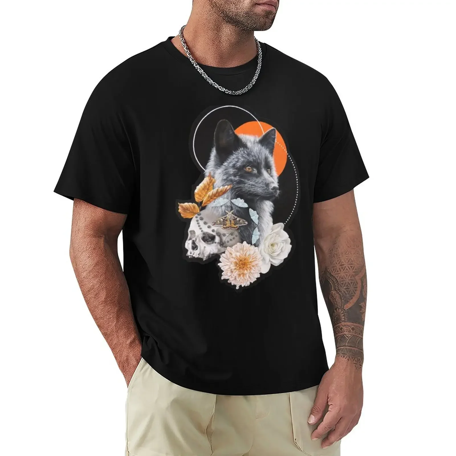 Fox with Skull Moths and Flowers T-Shirt Aesthetic clothing blanks korean fashion men clothing
Fox with Skull Moths and Flowers T-Shirt Aesthetic clothing blanks korean fashion men clothing